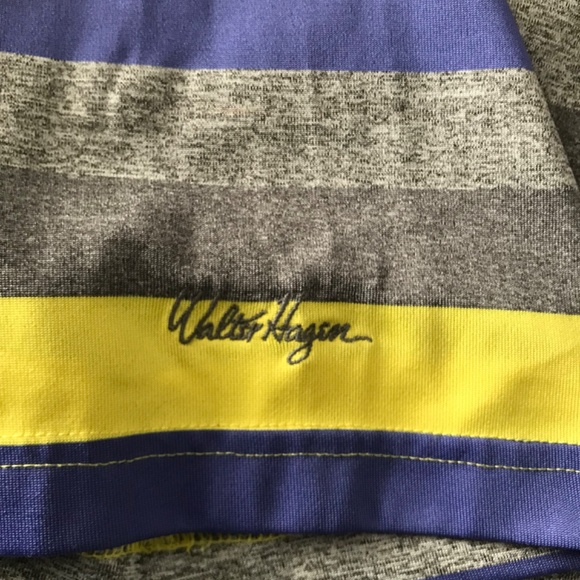 Walter Hagen Golf Polo Men’s XL Short Sleeve Stripe - Picture 7 of 8